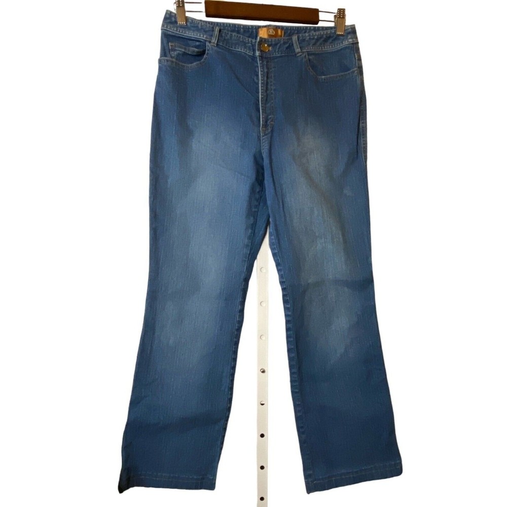 Dana Buchman‎ Jeans Womens Blue Mid Rise Straight Medium Wash Sz 6/28